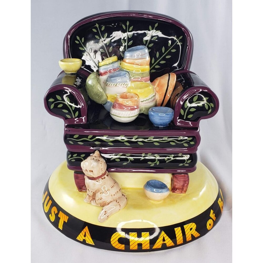 Mary Engelbreit Life Is Just A Chair Of Bowlies Piggy Bank 1994